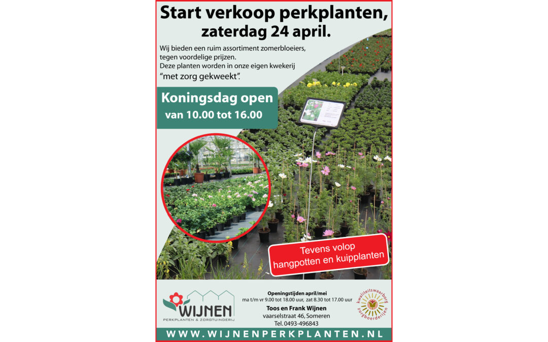 Start verkoop.